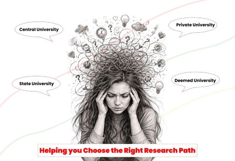Choose the best engineering university government university, deemed university, ugc approved university based on world university rankings for phd admission